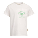 Dou Dou T-Shirt Girocollo Tinta Unita con Stampa per Bambino DW8P21 BIANCO DOU DOU 