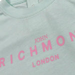 John Richmond Abito Tinta Unita con Stampa per Neonata RIP25005VE VERDE ACQUA JOHN RICHMOND 