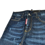 Dsquared2 Jeans Tinta Unita 5 Tasche per Bambino DQ01DX BLU DSQUARED2 