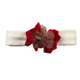 LALALU' fascia capelli tinta unita con fiore in contrasto Panna per Bambina FL12N PANNA LALALU' 