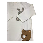 Mayoral Tutina Manica Lunga Tinta Unita con Stampa Orsi per Neonato TTMM BIANCO MAYORAL 