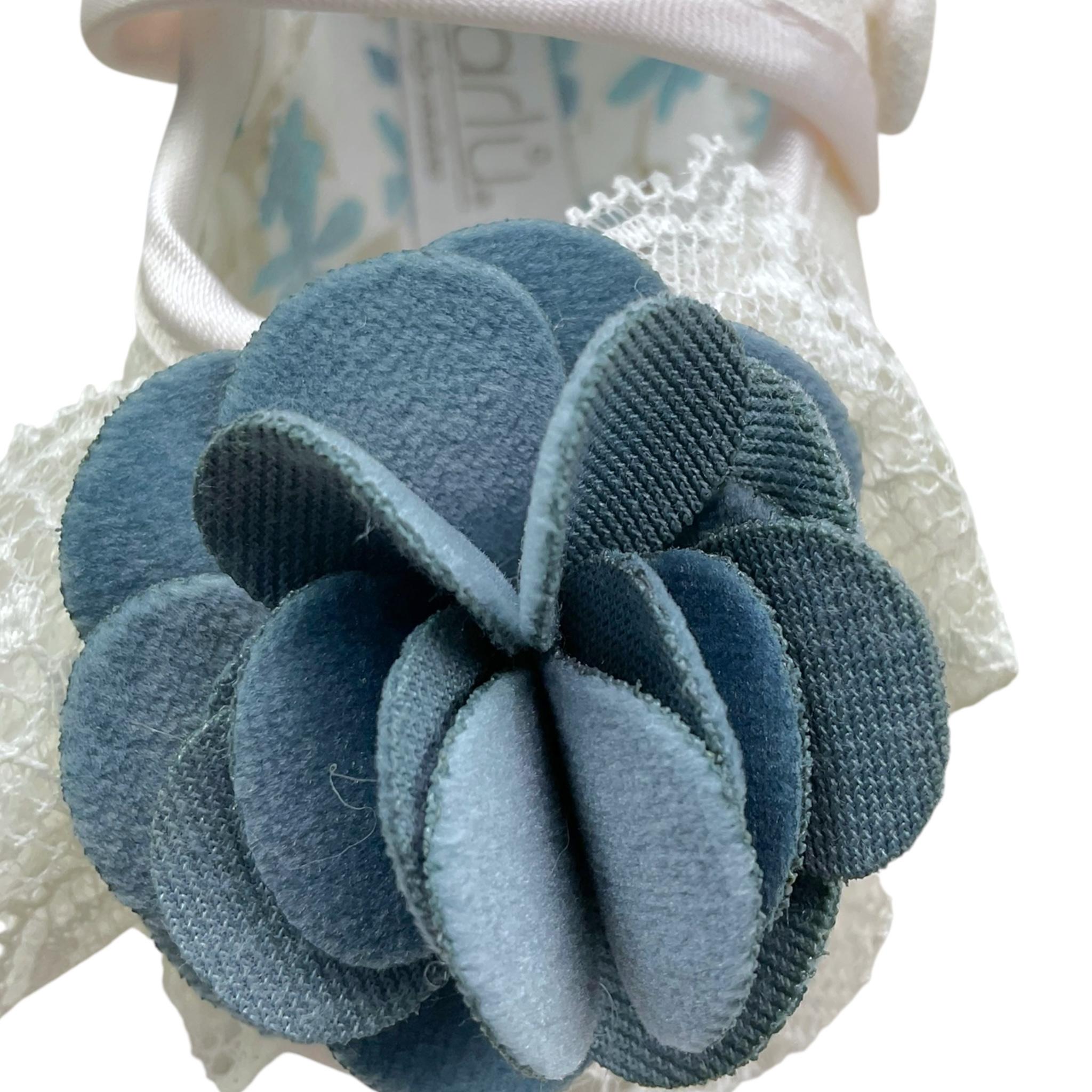 MARLU' ballerina tinta unita con fiore Bianco per Neonata MU11186 BIANCO MARLU' 