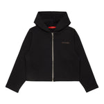 MAX&Co. felpa con zip e cappuccio tinta unita Nero per Bambina MX054 NERO MAX&Co. 