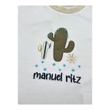 Manuel Ritz T-Shirt Girocollo Tinta Unita con Ricamo per Bambino MR3117X BIANCO MANUEL RITZ 