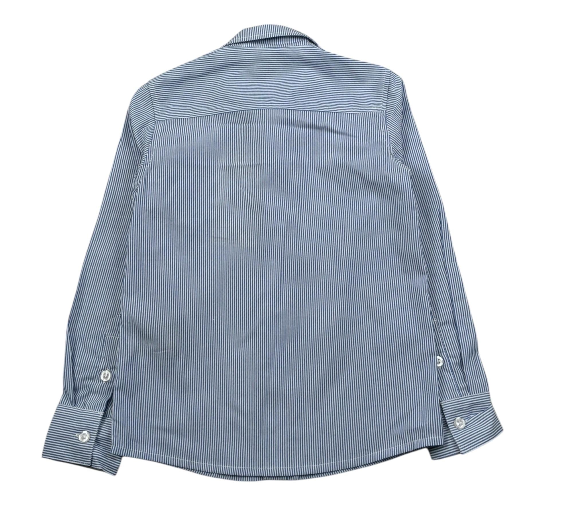Trussardi Camicia Manica Lunga Fantasia A Righe per Bambino TBP26064CA BLU TRUSSARDI 