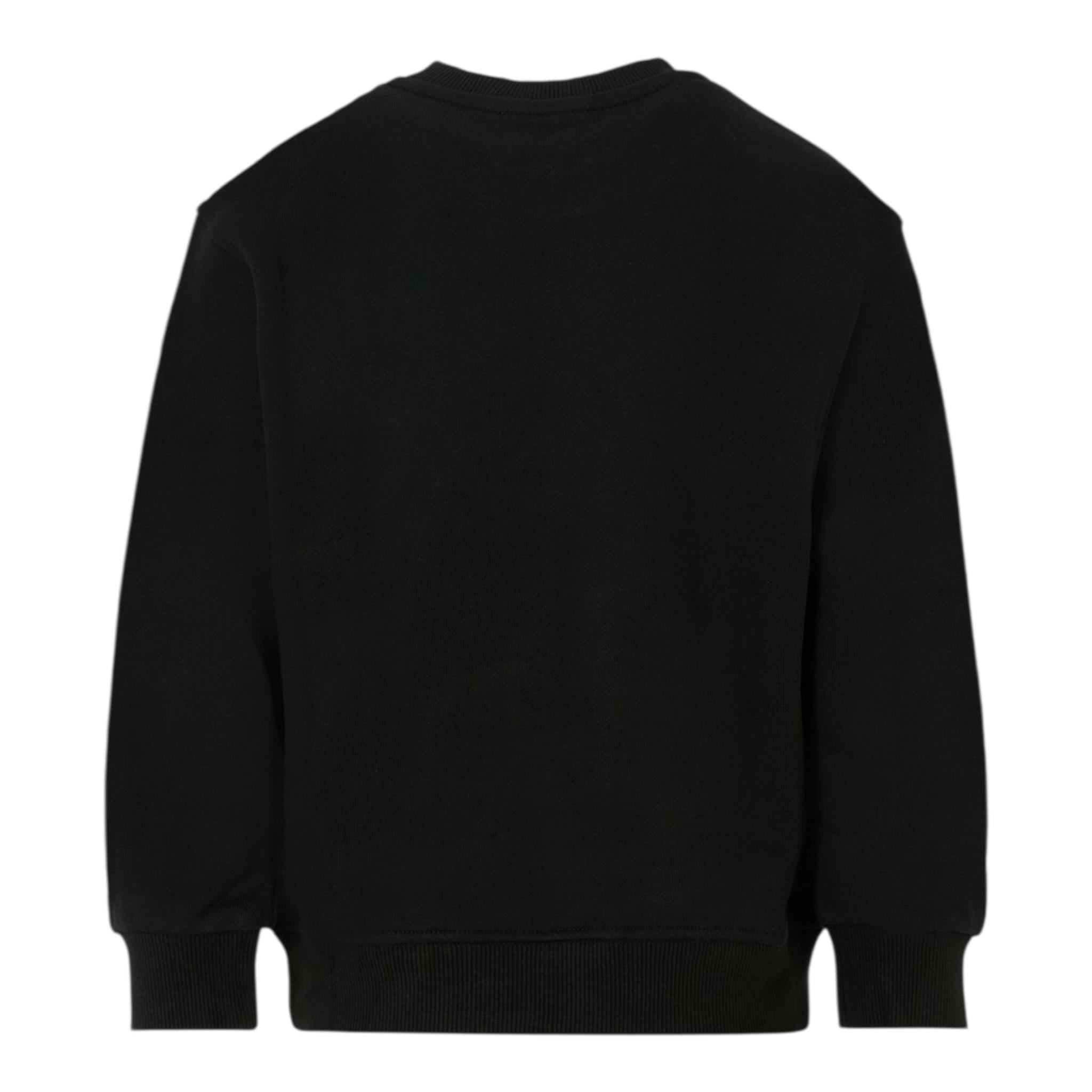 Diesel Felpa Chiusa Girocollo Tinta Unita con Stampa per Bambino J02213X NERO DIESEL 