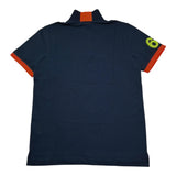 Sun68 Polo Mezza Manica Tinta Unita con Logo per Bambino POLS BLU SUN68 