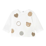 Mayoral T-Shirt Girocollo Tinta Unita con Stampa per Neonata 1071 BIANCO MAYORAL 