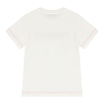 Missoni T-Shirt Girocollo Tinta Unita con Stampa per Bambina MV8B01 BIANCO MISSONI 