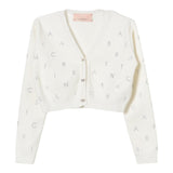 ELISABETTA FRANCHI cardigan tinta unita cn brillantini Panna per Bambina EFMA134 PANNA ELISABETTA FRANCHI 