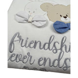 Lalalu' Coperta Tinta Unita con Ricami per Neonata E24420 BIANCO LALALU' 