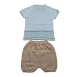 Juliana Completo 2 Pezzi T-Shirt-Culotte per Neonato 25068 AZZURRO JULIANA 