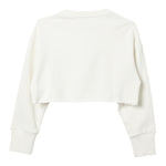 PATRIZIA PEPE felpa chiusa girocollo tinta unita cn logo Bianco per Bambina 7M0871 BIANCO PATRIZIA PEPE 