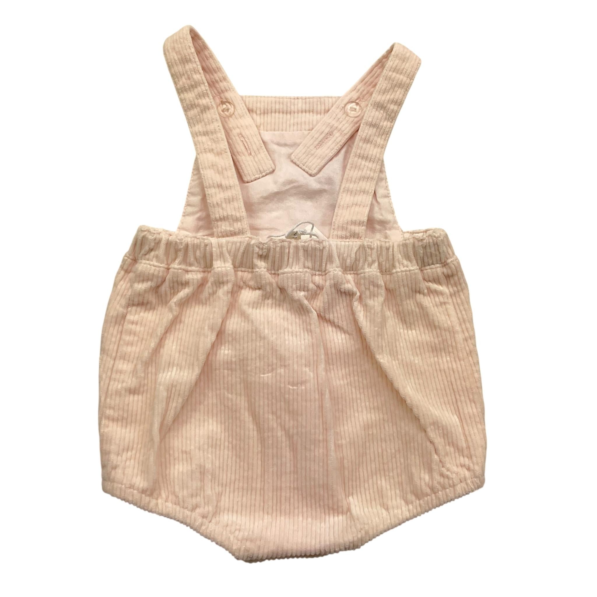 CARRE'MENT BEAU salopette tinta unita con elastico Rosa per Neonata Y308184 ROSA CARRE'MENT BEAU 