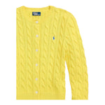 Ralph Lauren Cardigan Tinta Unita con Trecce per Bambina 312543047066 GIALLO RALPH LAUREN 