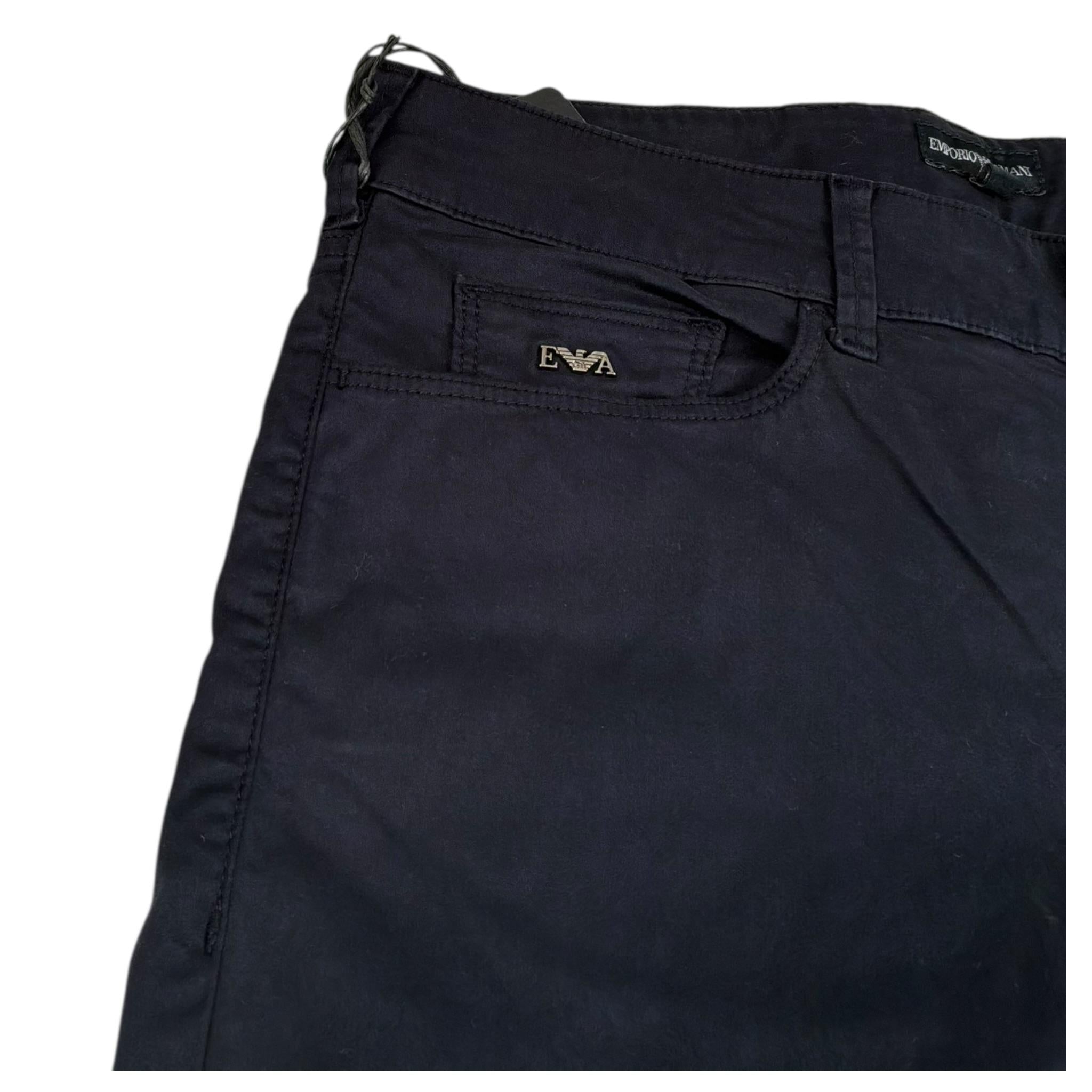 Emporio Armani Pantalone Tinta Unita con Logo per Bambino 8N4J066X BLU EMPORIO ARMANI 