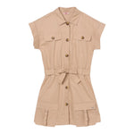 Liu Jo Set Abito Tinta Unita-Cintura per Bambina GA5026 BEIGE LIU JO 