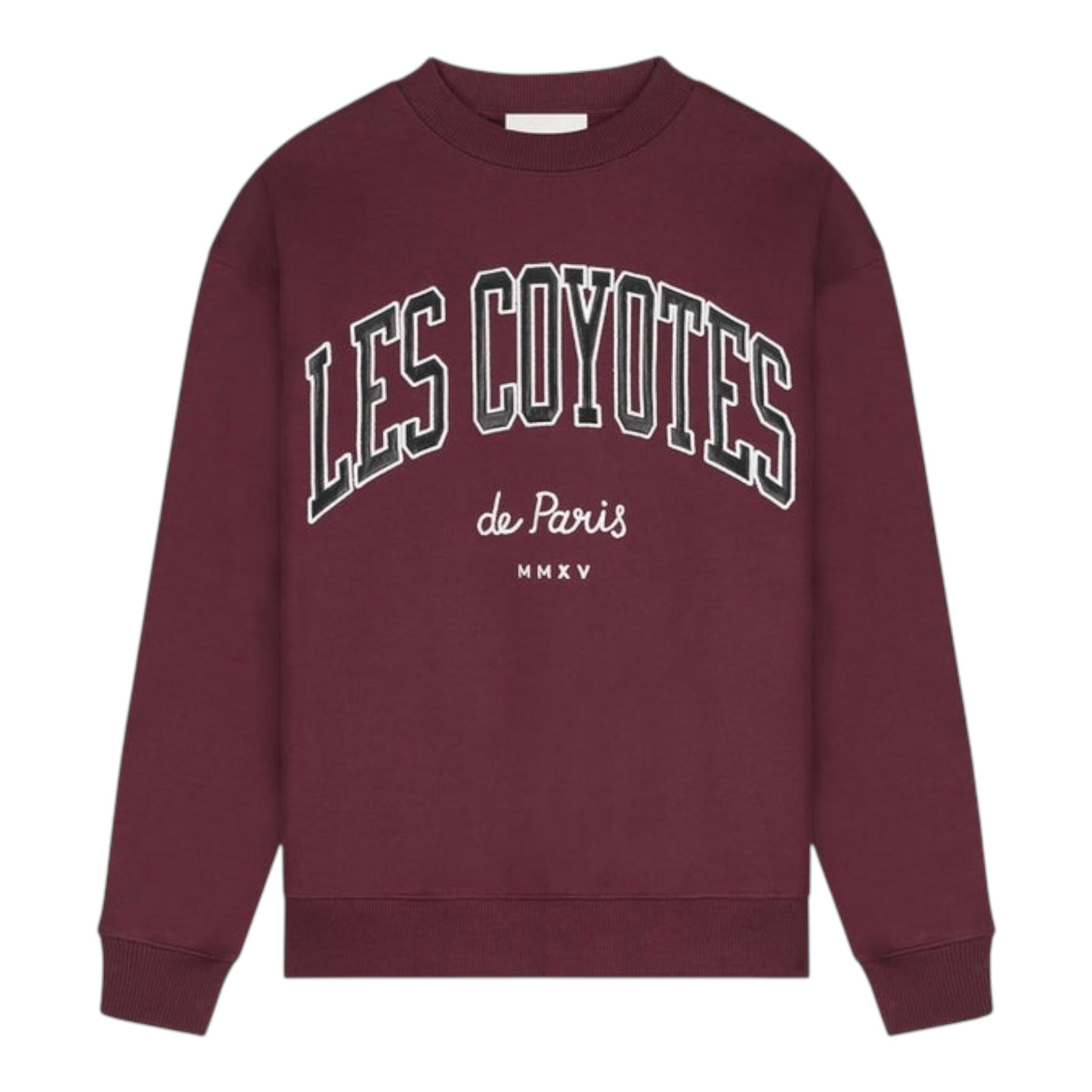 LES COYOTES DE PARIS felpa tinta unita girocollo con stampa Bordeaux per Bambina 12221106 BORDEAUX LES COYOTES DE PARIS 