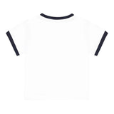 Boss T-Shirt Girocollo Tinta Unita con Logo per Neonato J52104 BIANCO BOSS 