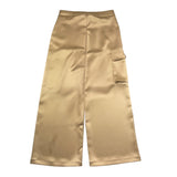 Gaelle Pantalone Tinta Unita Modello Palazzo per Bambina 274P00363 ORO GAELLE 