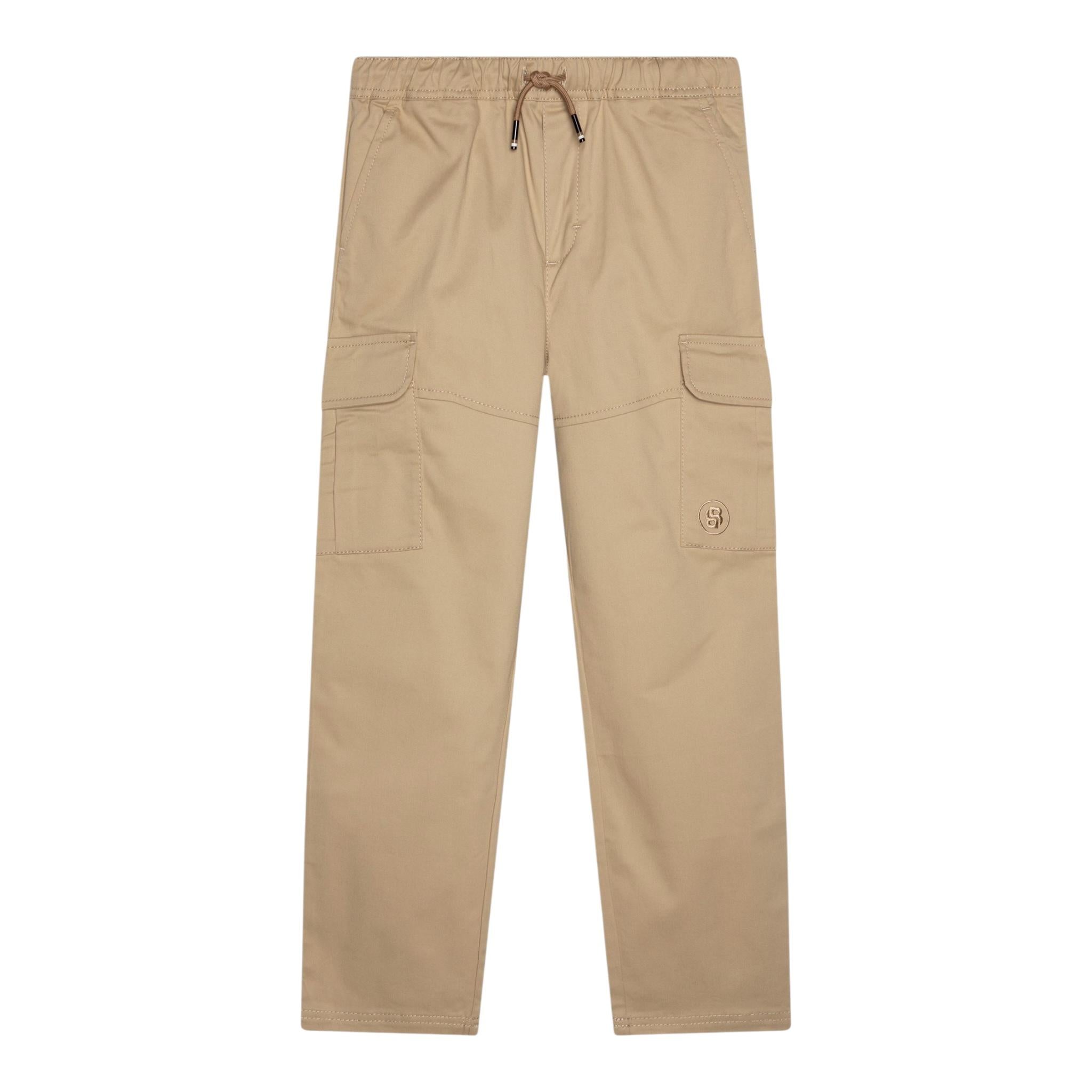 Boss Pantalone Tinta Unita con Elastico In Vita per Bambino J51979 BEIGE BOSS 