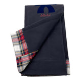 LE BEBE' coperta tinta unita cn logo Blu per Neonato LBB1411 BLU LE BEBE' 