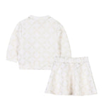 Michael Kors Completo 2 Pezzi Felpa-Gonna tinta unita Panna per Bambina R30306J PANNA MICHAEL KORS 