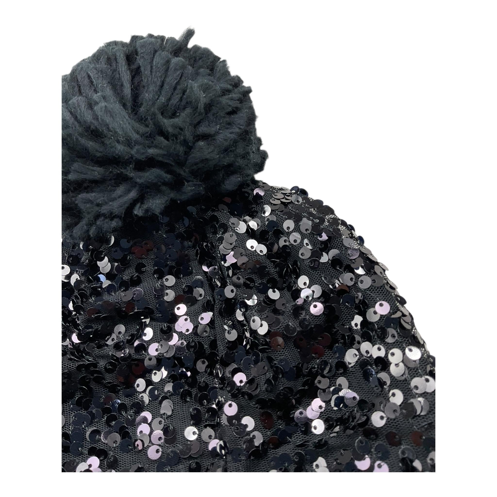 GUESS cappello tinta unita con paillettes Nero per Bambina J1BZ07Z2QP0 NERO GUESS 