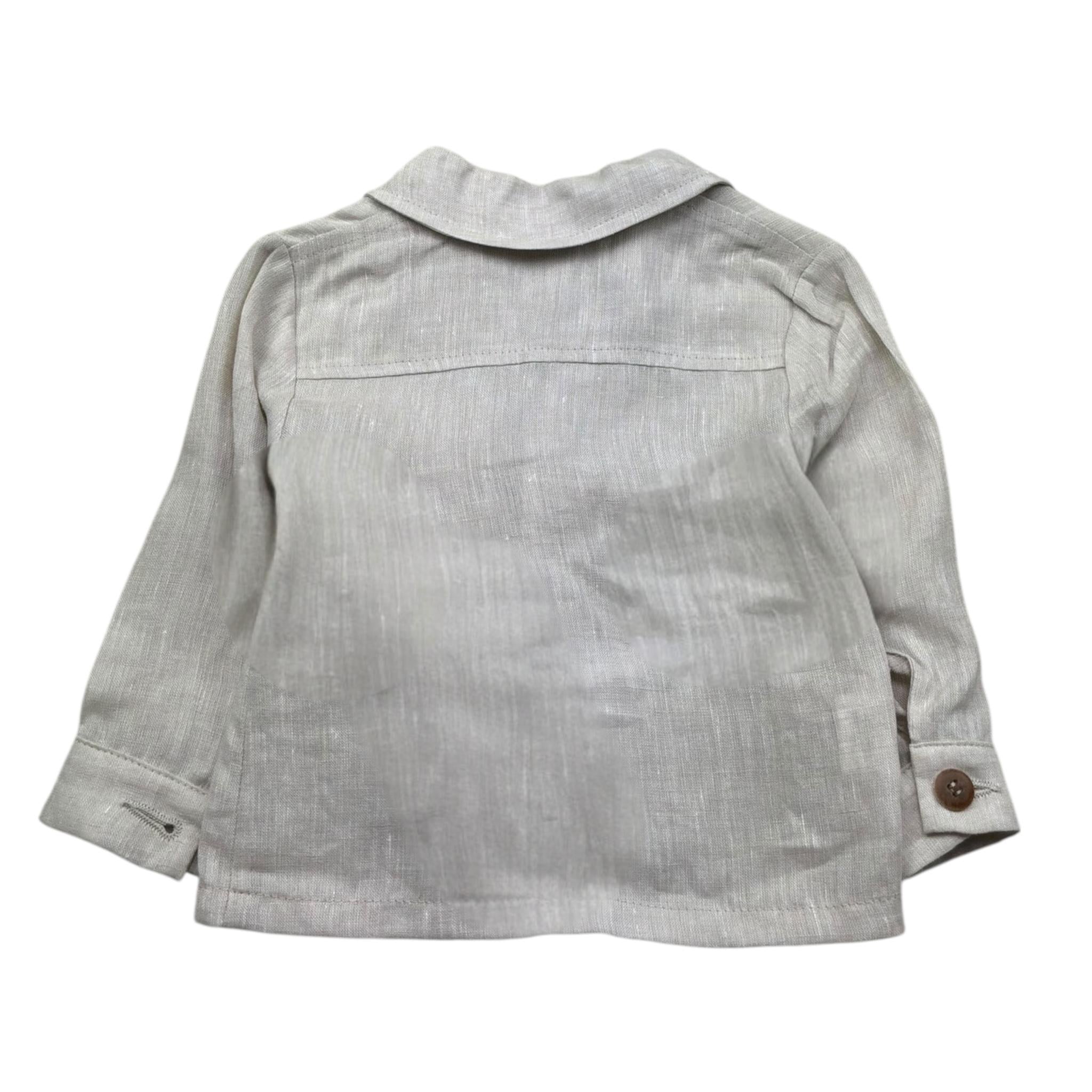 I Delfi Giacca Tinta Unita Monopetto per Neonato 25P5248 BEIGE I DELFI 