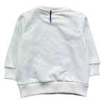 Trussardi Felpa Chiusa Girocollo Tinta Unita con Stampa per Neonato TIP26101FE BIANCO TRUSSARDI 