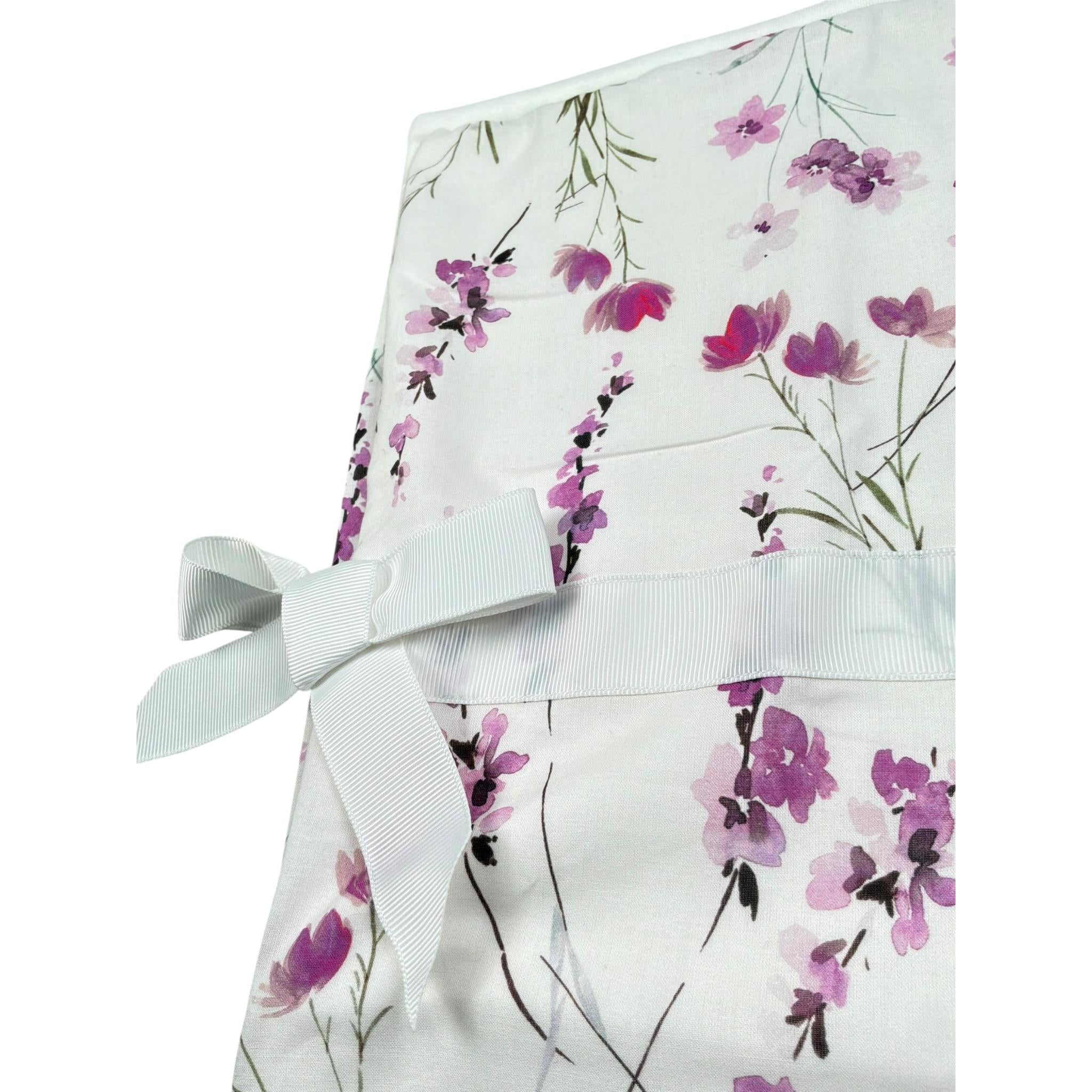 Miss Blumarine Coperta Tinta Unita con Stampa Fiori per Neonata IA4088 BIANCO MISS BLUMARINE 