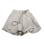 Naida Short tinta unita con Elastico In Vita Beige per Bambina NASH092 BEIGE NAIDA 