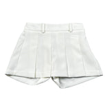 Lu Lu By Miss Grant Short Modello Gonna Tinta Unita per Bambina LL3393 BIANCO LU LU BY MISS GRANT 