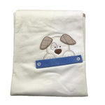 NINNAOH coperta tinta unita con stampa Bianco per Neonato I23COP203 BIANCO NINNAOH 