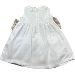 Le Bebe Abito Giromanica Tinta Unita con Fiocchi per Neonata LBG6281 BIANCO LE BEBE 