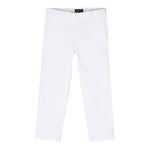 Emporio Armani Pantalone Tinta Unita con Tasche Americane per Bambino 8N4P60XX BIANCO EMPORIO ARMANI 