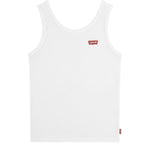 Levi'S Canotta Tinta Unita con Logo per Bambina 4EK116 BIANCO LEVI'S 