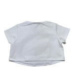 Twinset T-Shirt Girocollo Tinta Unita con Ricami per Neonata 251GJ2480N BIANCO TWINSET 