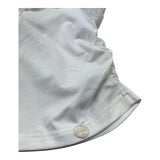 Le Bebe T-Shirt con Colletto Tinta Unita con Maniche Ricamate per Neonata LBG6323 BIANCO LE BEBE 