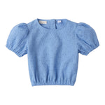 Sarabanda Top Tinta Unita Traforato per Bambina 0B357 AZZURRO SARABANDA 