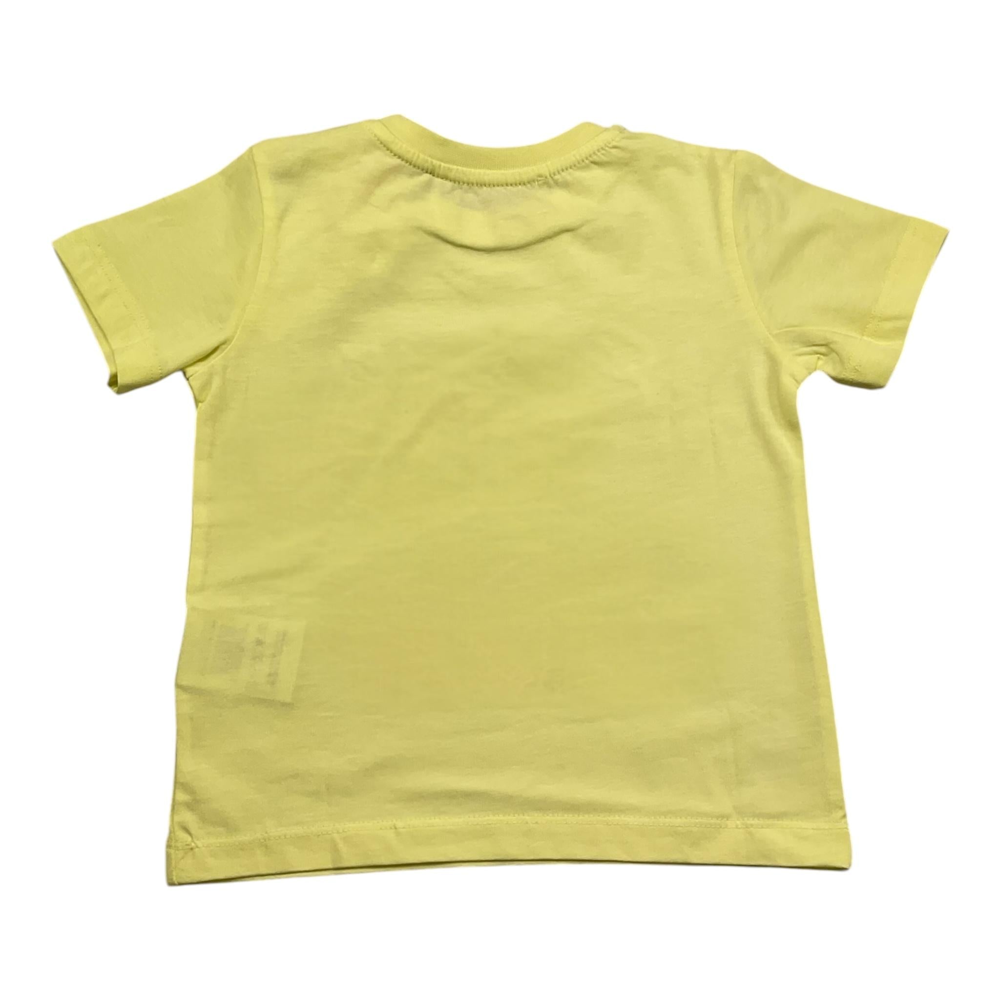 Cesare Paciotti T-Shirt Girocollo Tinta Unita con Logo per Neonato TSP4157B GIALLO CESARE PACIOTTI 