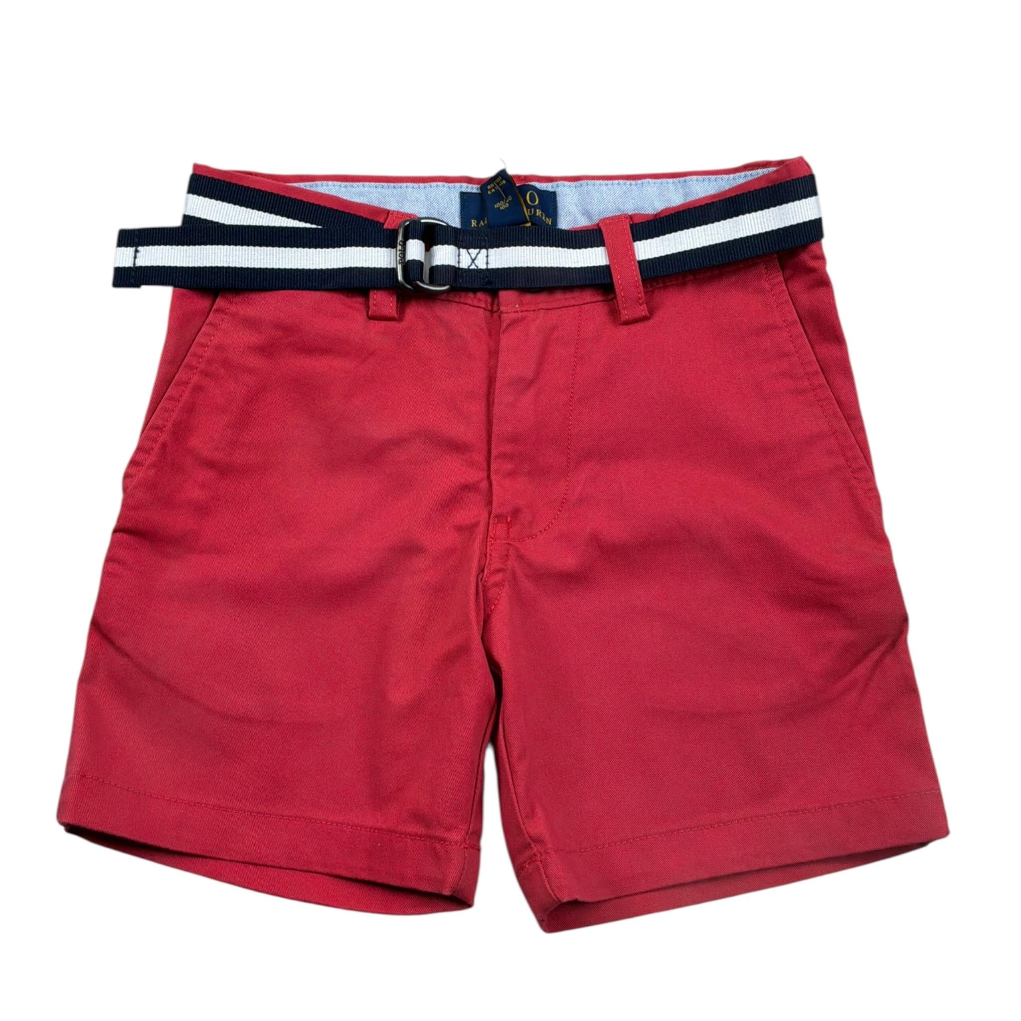 Ralph Lauren Bermuda tinta unita con Cintura Rosso per Bambino 322863960014 ROSSO RALPH LAUREN 