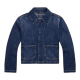 Ralph Lauren Giubbino In Denim Tinta Unita con Bottoni per Bambino 313957660001 BLU RALPH LAUREN 