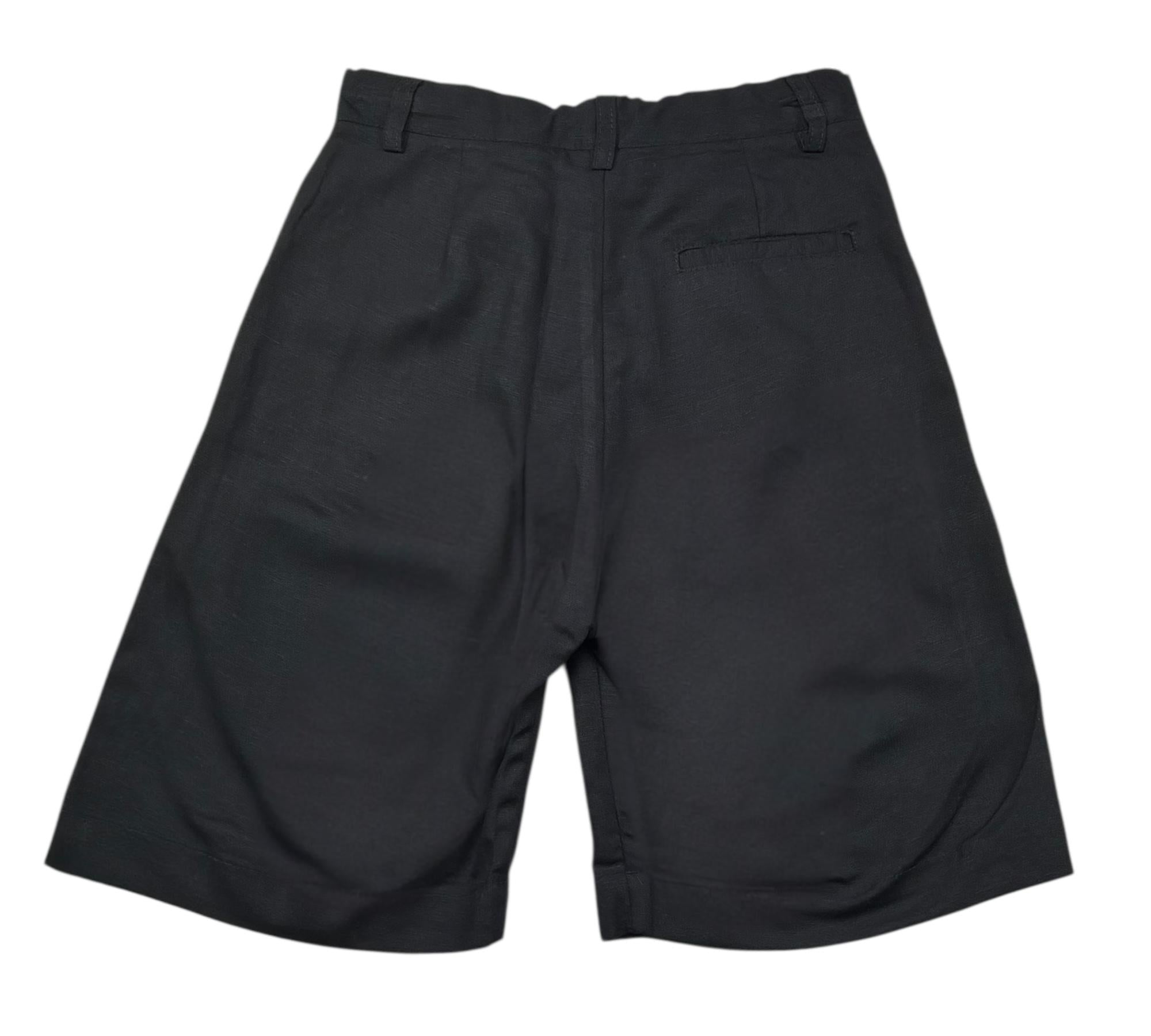 Paolo Pecora Bermuda Tinta Unita con Girovita Regolabile per Bambino PP4241 NERO PAOLO PECORA 