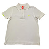 Sun68 Polo Mezza Manica Tinta Unita per Bambino CPA35343 BIANCO SUN68 