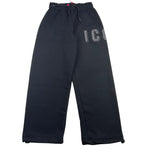 ICON pantalone tuta tinta unita a palazzo Nero per Bambina IGSP0031006 NERO ICON 