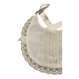 GRANLEI bavetta tinta unita con ricami Bianco per Neonata 224101 BIANCO GRANLEI 