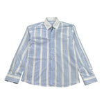 Mai'S Kids Camicia Tinta Unita con Fantasia A Righe per Bambino CAMICIAC BIANCO/AZZURRO MAI'S KIDS 