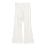 TWINSET pantalone modello a zampa tinta unita con spacchi Bianco per Bambina 242GJ2045X BIANCO TWINSET 