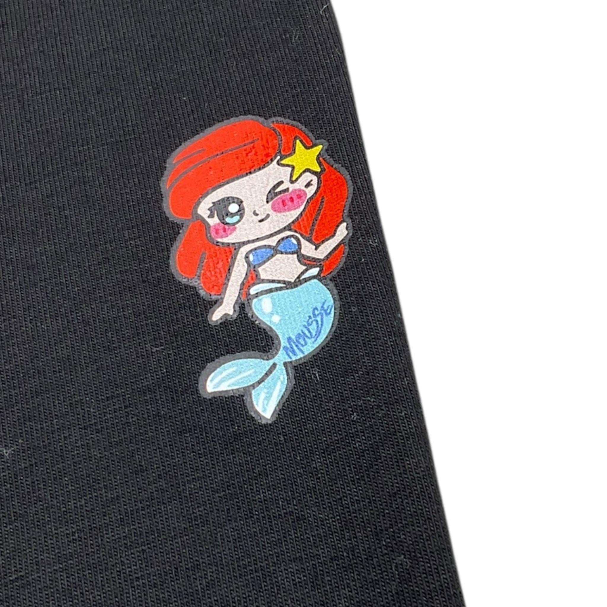 Mousse Leggins Tinta Unita con Stampa per Neonata SKL375BN NERO MOUSSE 